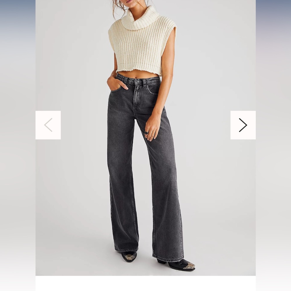 Free People - We The Free Tinsley Baggy High-Rise Jeans. Size 28.